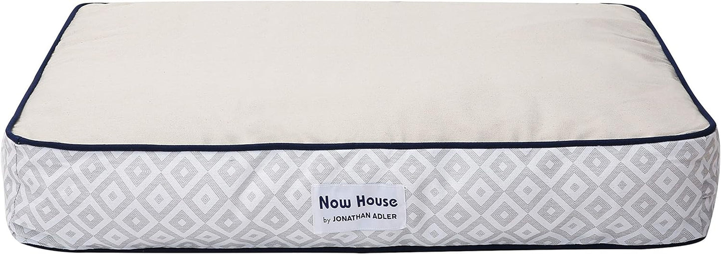 Now House by Grey Diamond Cushion Dog Bed, Medium Washable for Pets
