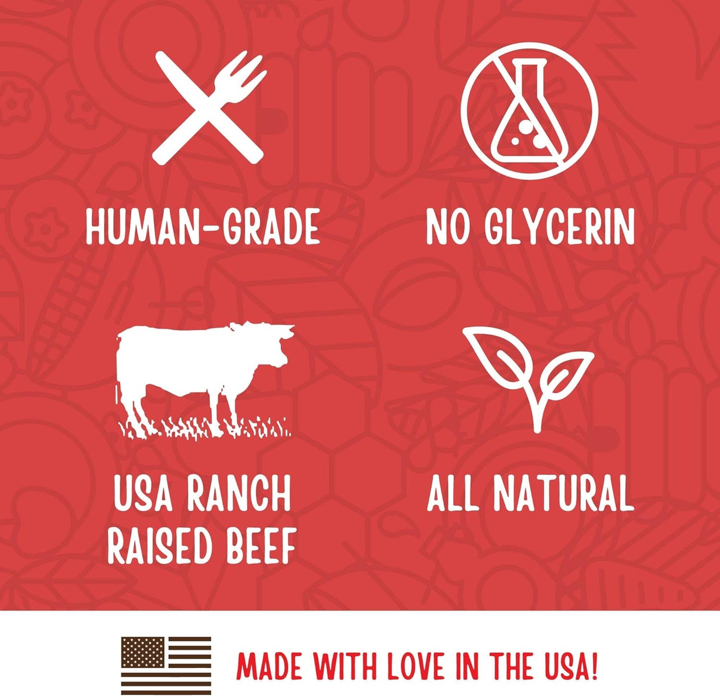 Beef Jerky Healthy All Natural Dog Treats Human Grade Made in USA Grain Free 11