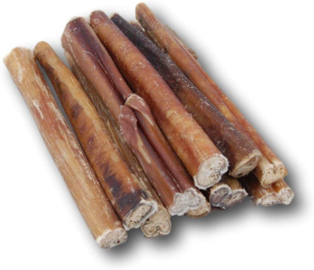 6” Bully Sticks –100% Natural, Grass-Fed Beef from Free-Ranging Cattle, 25 Pack, Long Lasting Dog Treats. Ideal for Chewing, Healthy Teeth & Gums