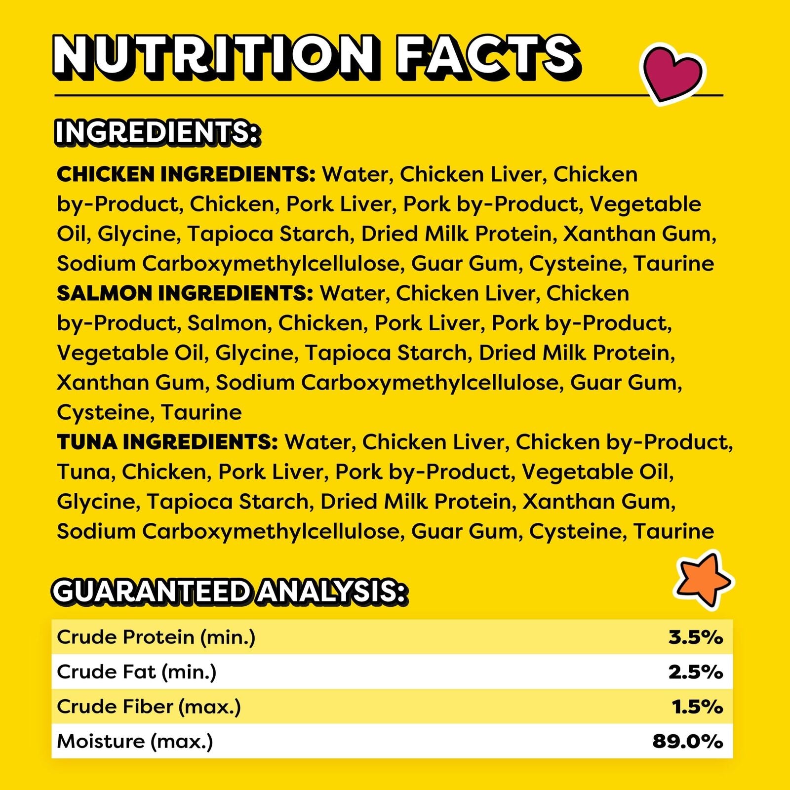 Creamy Puree with Chicken, Salmon, and Tuna Variety Pack of Lickable, Squeeza...