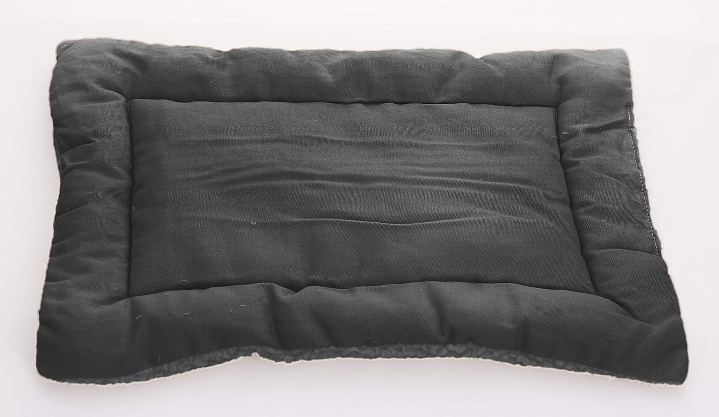 Crate Pad Comfy Cushion Ultra Soft Breathable Puppy Bed Crate Mat - Safe Bed for Dogs, Cats - Lightweight Nap Pad for Dog Kennels and Pet Carriers - 20" Length - Grey