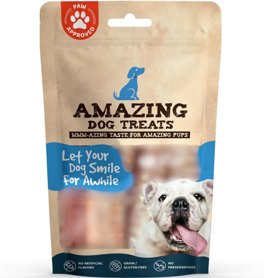 - 6 Inch Beef Trachea Dog Chews (6 Inch - 100 Count Bulk) - Trachea Dog Treats - NO Hide - Digestible and Safe Chews for Dogs - Glucosamine and Chondroitin for Joint Health
