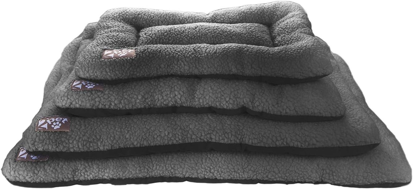 Crate Pad Comfy Cushion Ultra Soft Breathable Puppy Bed Crate Mat - Safe Bed for Dogs, Cats - Lightweight Nap Pad for Dog Kennels and Pet Carriers - 20" Length - Grey